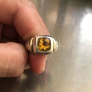 Authentic David Yurman Albion Citrine Ring size 6